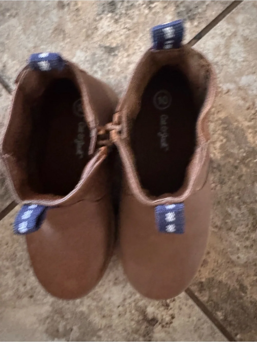 Bundle of (2) pairs of toddler size 10 Chelsea boots. Black & tan